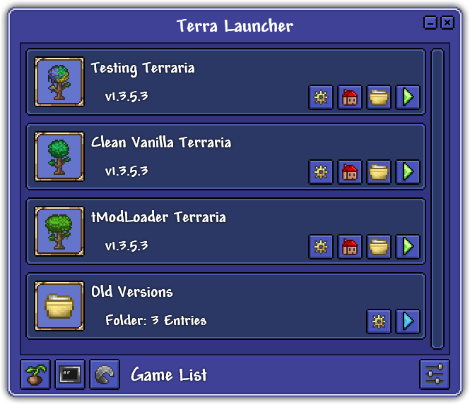 Terra Launcher Window