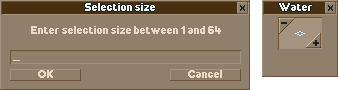 Selection Size Text Input Preview