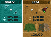 Water/Land Tool Transparency Preview