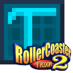 A screenshot from RollerCoaster Tycoon 2. The open source MicroRCT